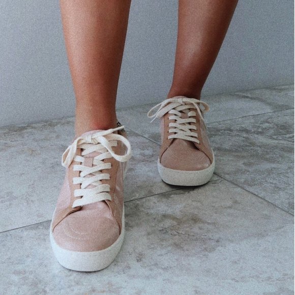 Pink Animal Print/Textured Sneakers - Picture 2 of 8